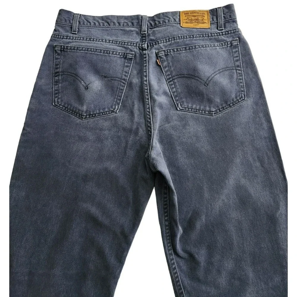 Vintage Levi's 540 Jeans Men's 38x32 (Fits 37x31) Gray‎ Denim Relaxed USA Y2K